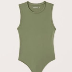 Abercrombie, soft collection. XS olive green bodysuit, worn once